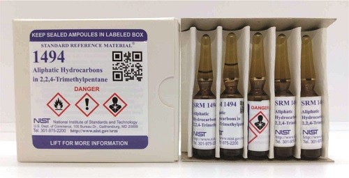SRM 1494  2，2，4-三甲基戊烷中的脂肪族烴標準品